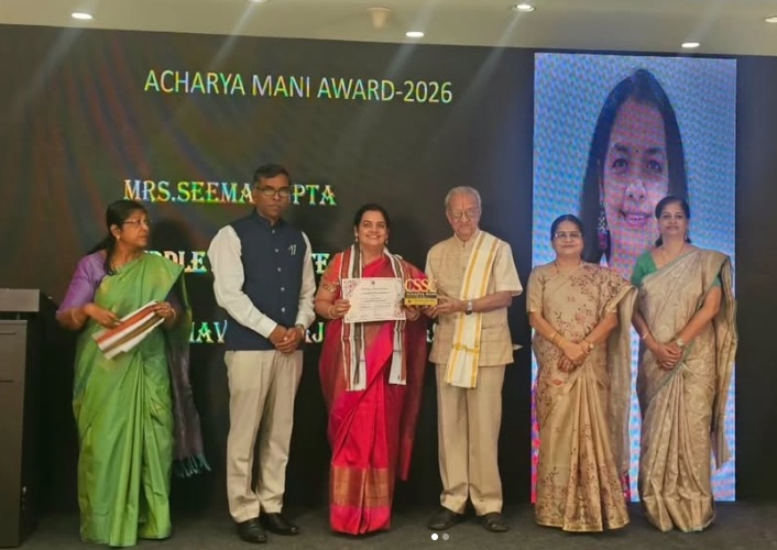 Aacharya Mani Best Teacher Award from Chennai Sahodaya Schools Complex (CSSC)